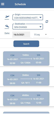 schedule page