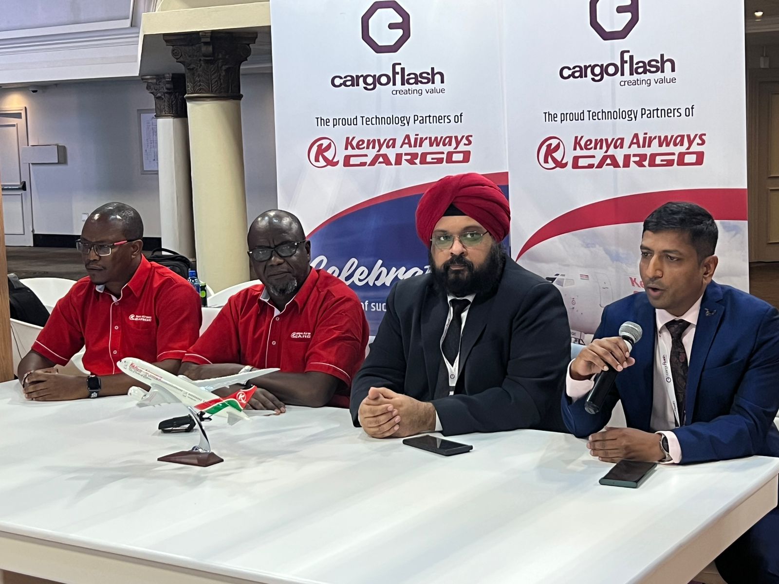 cargo flash completes a year of association with kenya airways (cargo)